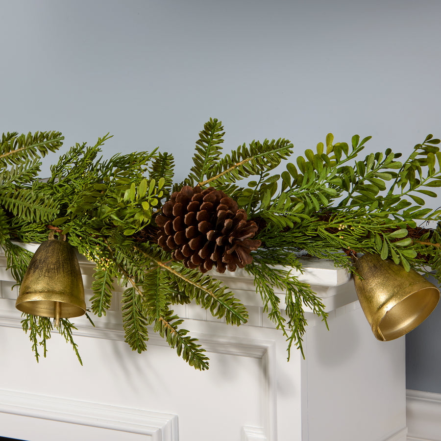 6 ft. Christmas Bells Pine Garland