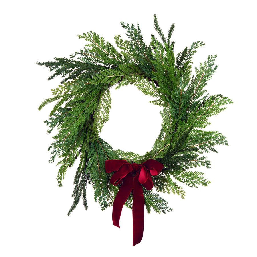 24 in. Christmas Cottage Wreath - National Tree Company