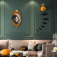 Halloween Hanging Wall Decoration, Black, Witch in Mirror, 2 Feet - National Tree Company