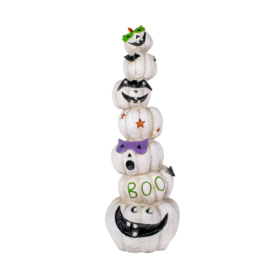 Halloween 47” Stacked White Jack-O-Lanterns - National Tree Company