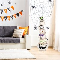 Halloween 47” Stacked White Jack-O-Lanterns - National Tree Company