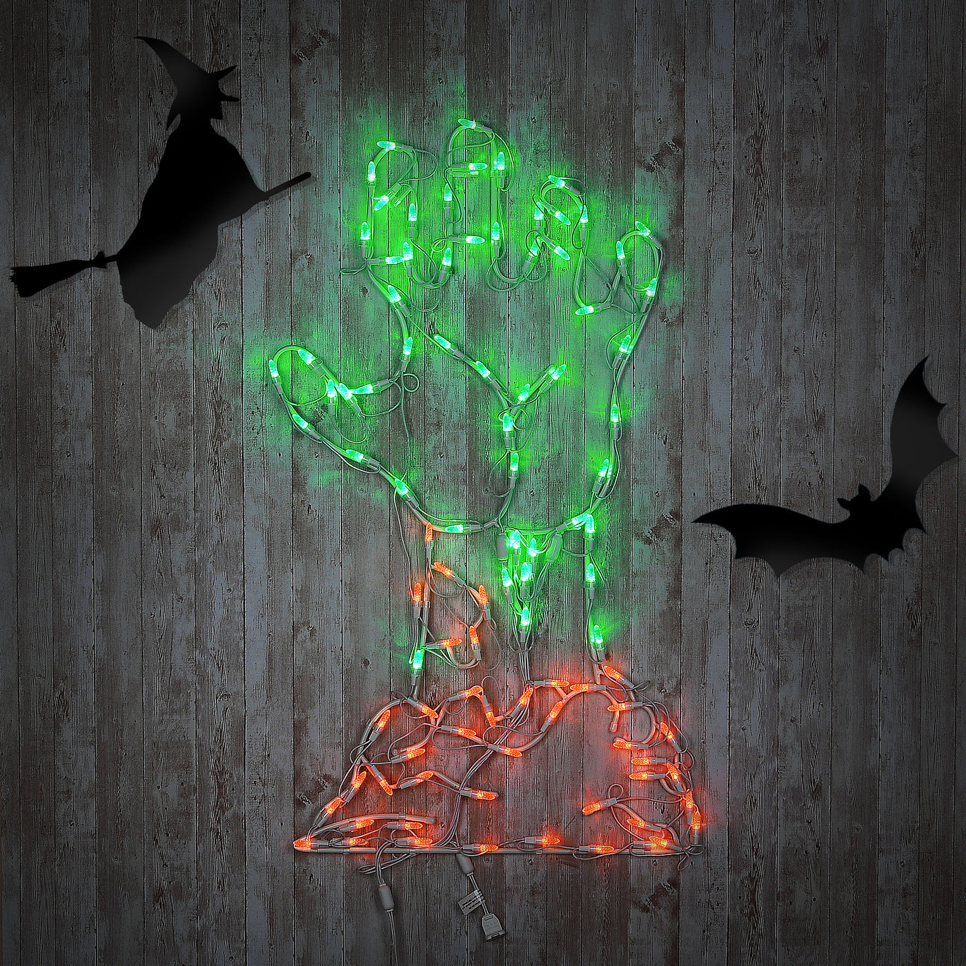 3 ft. Halloween Jack O Lantern Lighted Sign Decoration with LED Lights - National Tree Company