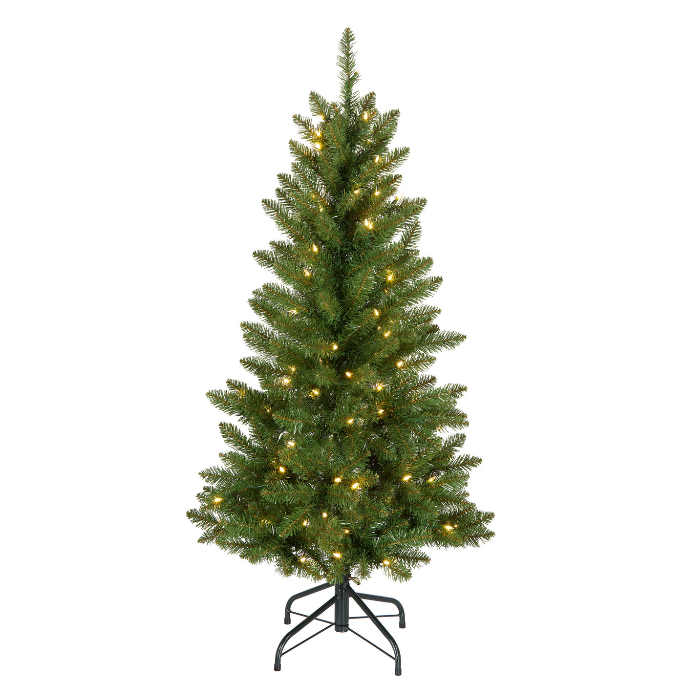 4 ft. Pre-Lit Havenwood Fir Slim Tree with Warm White LED Lights - National Tree Company