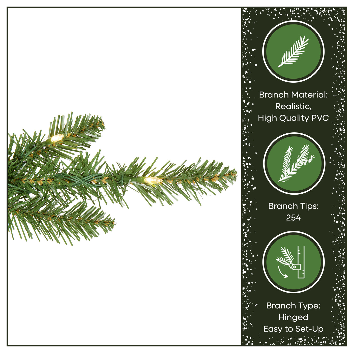 4 ft. Pre-Lit Havenwood Fir Slim Tree with Warm White LED Lights - National Tree Company