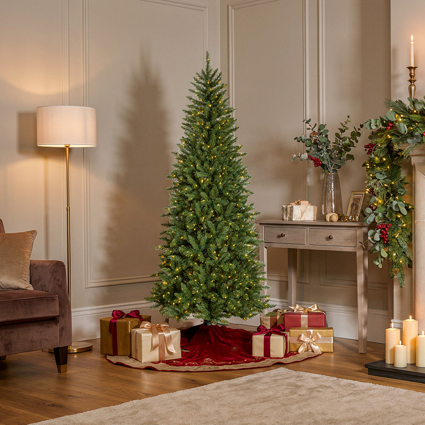 6.5 ft. Pre-Lit Havenwood Tree with Warm White LED Lights - National Tree Company