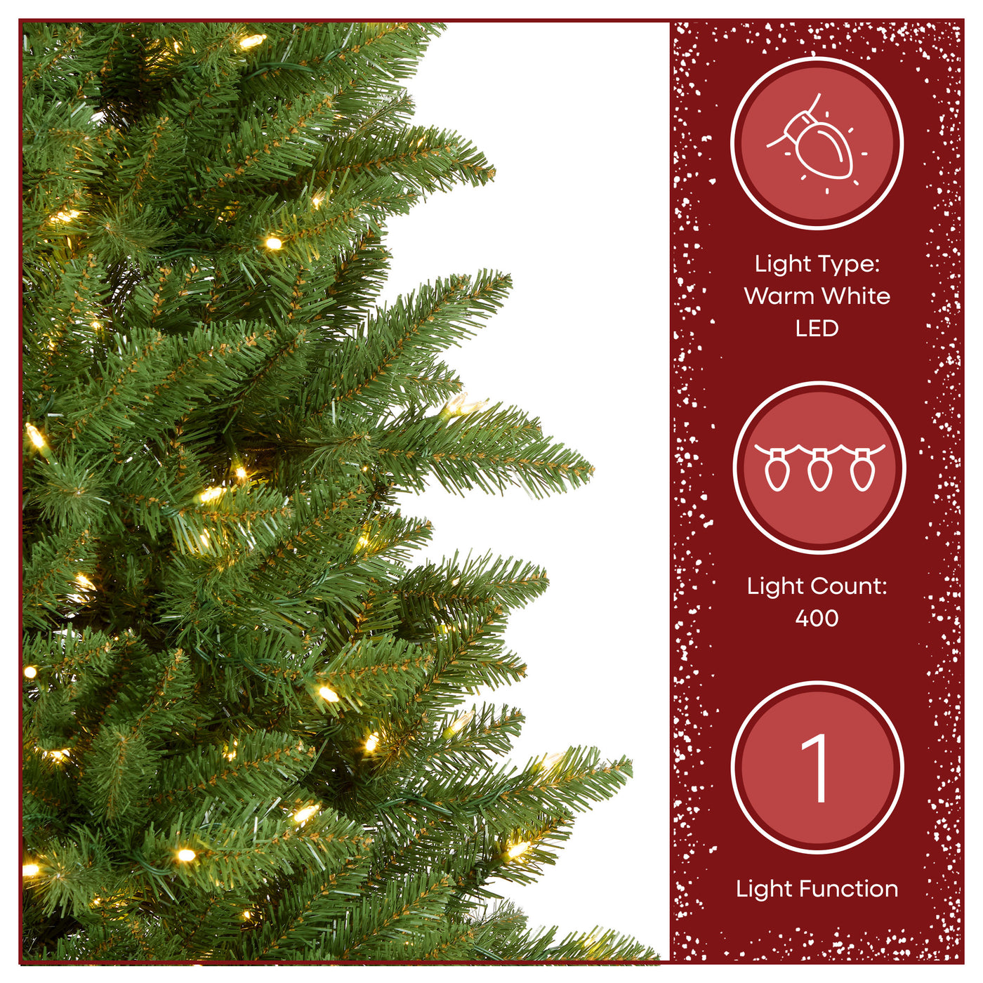 6.5 ft. Pre-Lit Havenwood Tree with Warm White LED Lights - National Tree Company