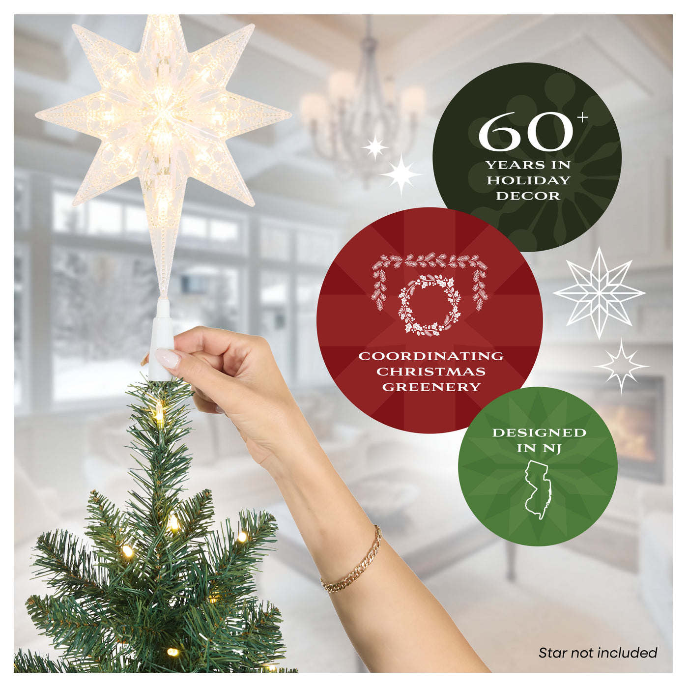 6.5 ft. Pre-Lit Havenwood Tree with Warm White LED Lights - National Tree Company