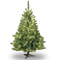 4 ft. Pre-Lit Kincaid Spruce Tree with Clear Lights - National Tree Company