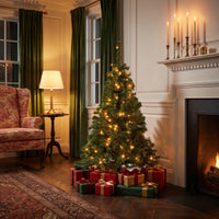 4 ft. Pre-Lit Kincaid Spruce Wrapped Tree with Clear Lights - National Tree Company