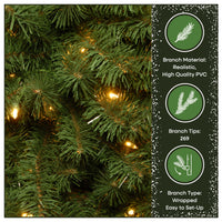 4 ft. Pre-Lit Kincaid Spruce Wrapped Tree with Clear Lights - National Tree Company