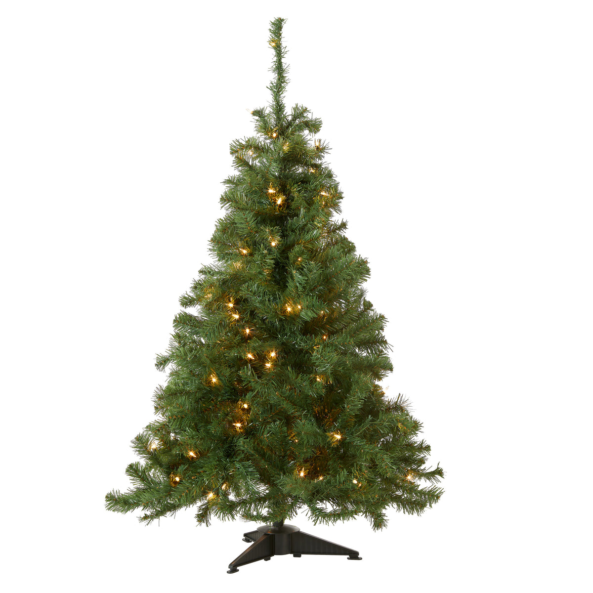 4 ft. Pre-Lit Kincaid Spruce Wrapped Tree with Clear Lights - National Tree Company