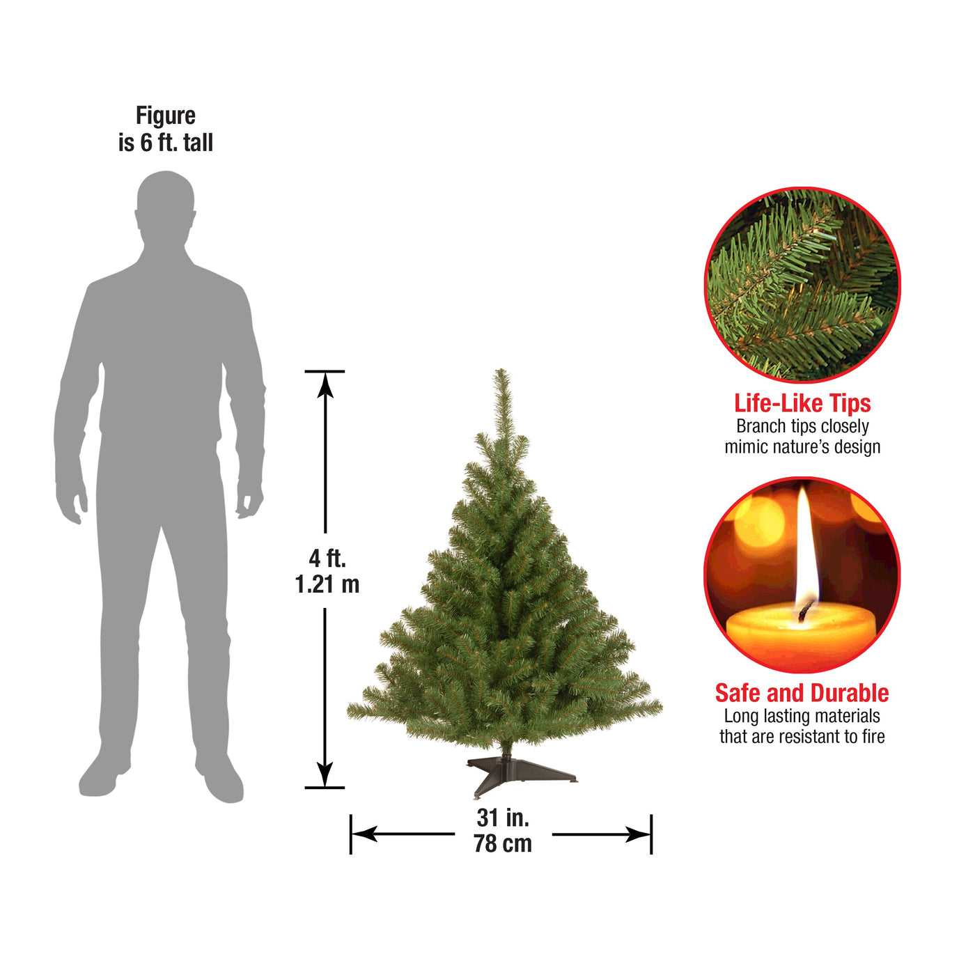 4 ft. Kincaid Spruce Tree - National Tree Company