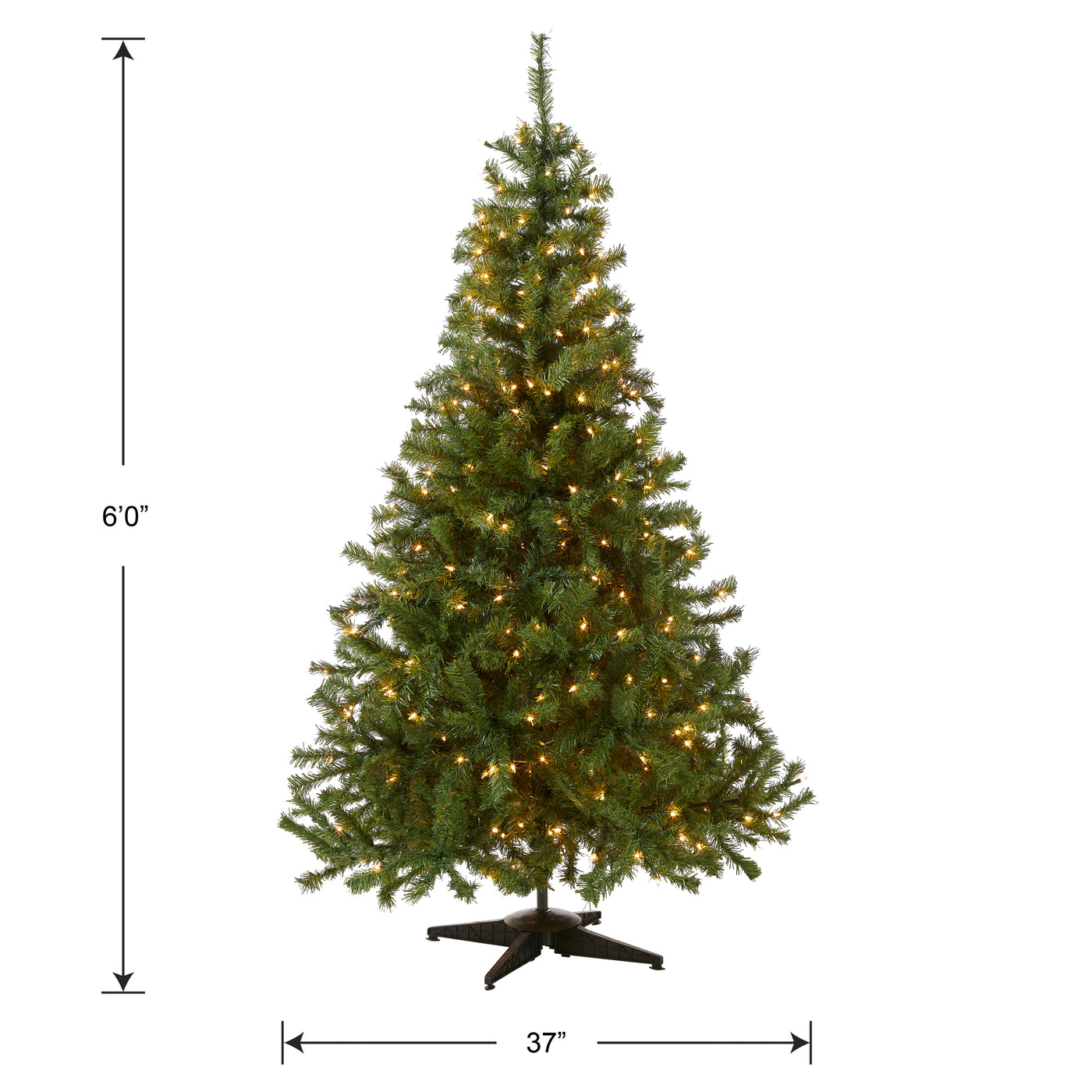 6 ft. Pre-Lit Kincaid Spruce Tree with Clear Lights - National Tree Company