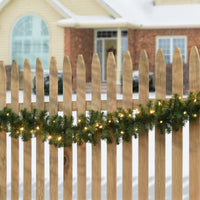 9 ft. Pre-Lit Kincaid Spruce Garland with Clear Lights - National Tree Company