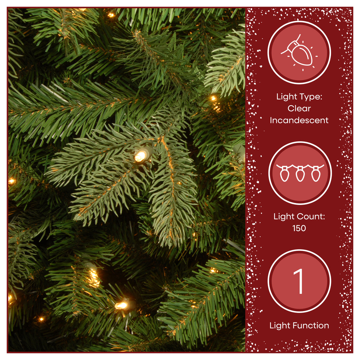 4 ft. Pre-Lit Kensington Fir Burlap Tree in a Burlap Sack with Clear Lights, Plug-In - National Tree Company