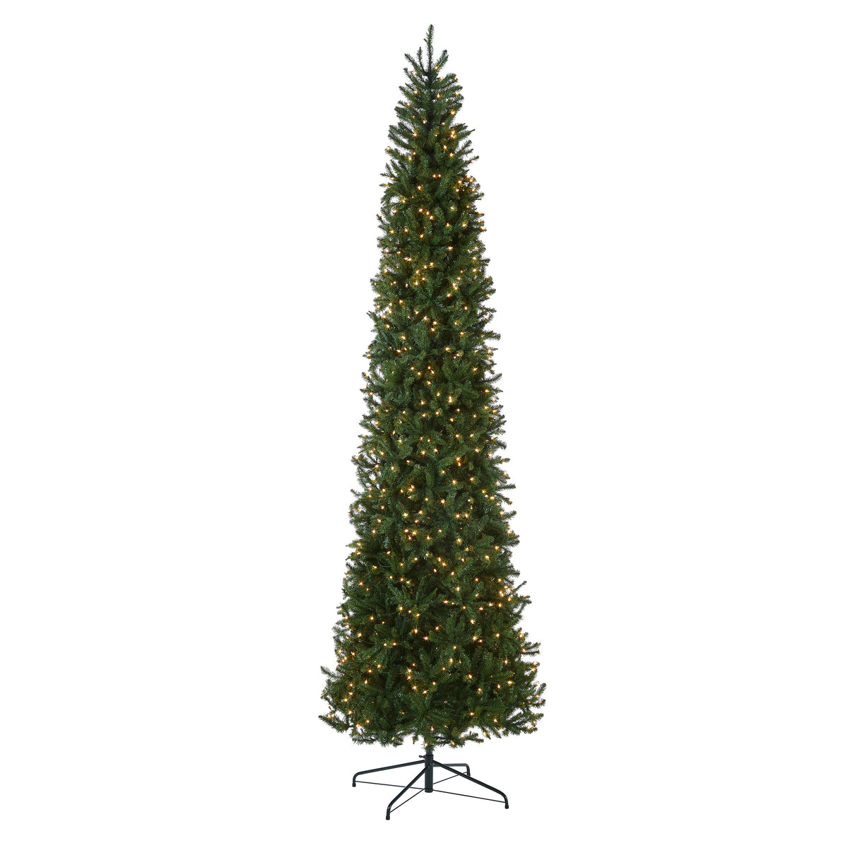 14 ft. Pre-Lit Kingswood Fir Pencil Hinged Tree with Clear Lights - National Tree Company