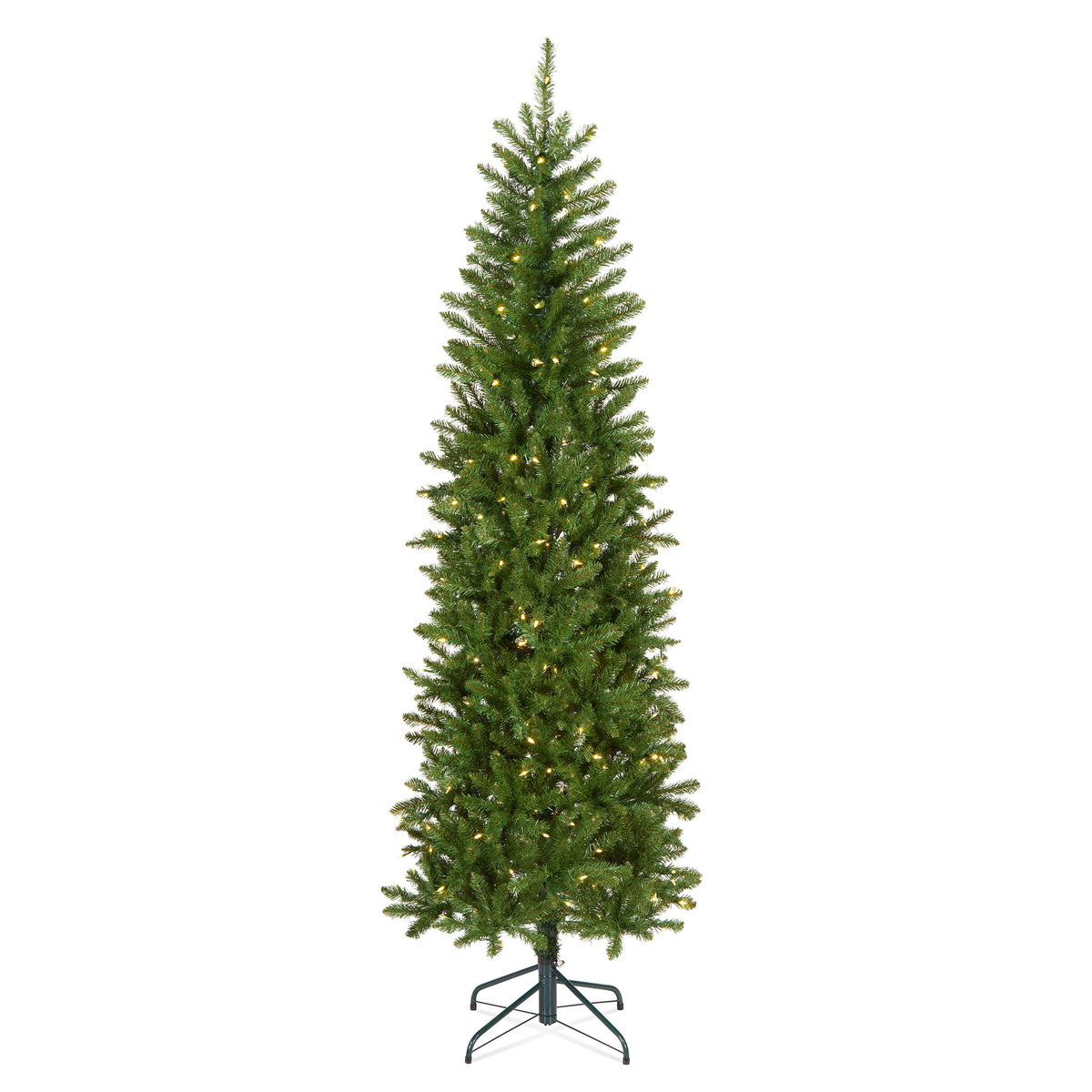 6 ft. Pre-Lit Kingswood Fir Pencil Slim Hinged Tree with Clear Lights, Plug-In - National Tree Company
