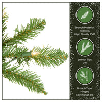 6.5 ft. Pre-Lit Kingswood Fir Pencil Tree with Clear Lights - National Tree Company