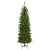 6.5 ft. Pre-Lit Kingswood Fir Pencil Slim Hinged Tree with Multicolor LED Lights - National Tree Company