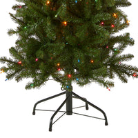 6.5 ft. Pre-Lit Kingswood Fir Pencil Tree with Multicolor Lights - National Tree Company