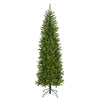 7 ft. Pre-Lit Kingswood Fir Pencil Slim Hinged Tree with Warm White LED Lights - National Tree Company