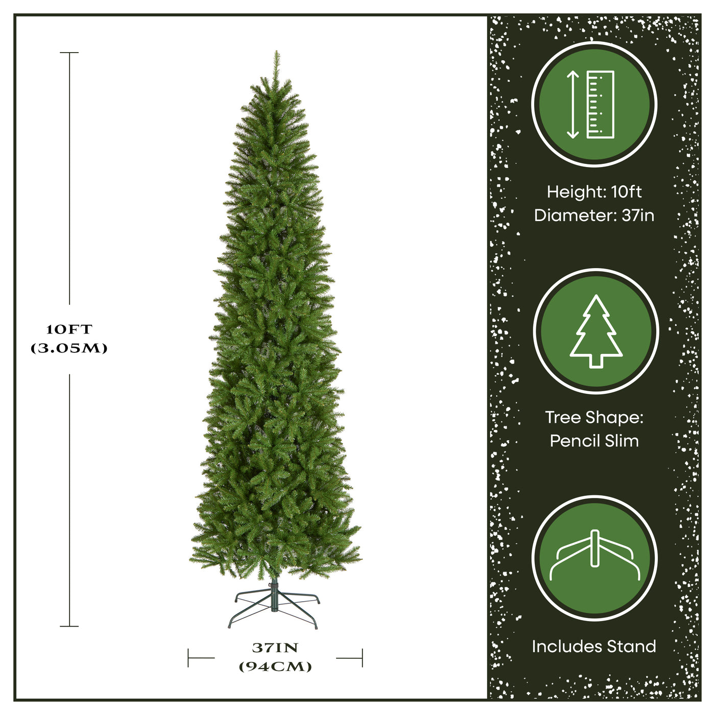 10 ft. Kingswood Fir Pencil Slim Tree - National Tree Company