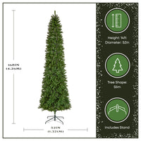 14 ft. Kingswood Fir Pencil Slim Hinged Tree - National Tree Company
