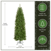 6 ft. Kingswood Fir Pencil Slim Hinged Tree - National Tree Company