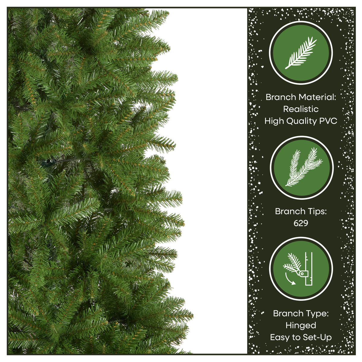 6 ft. Kingswood Fir Pencil Slim Hinged Tree - National Tree Company
