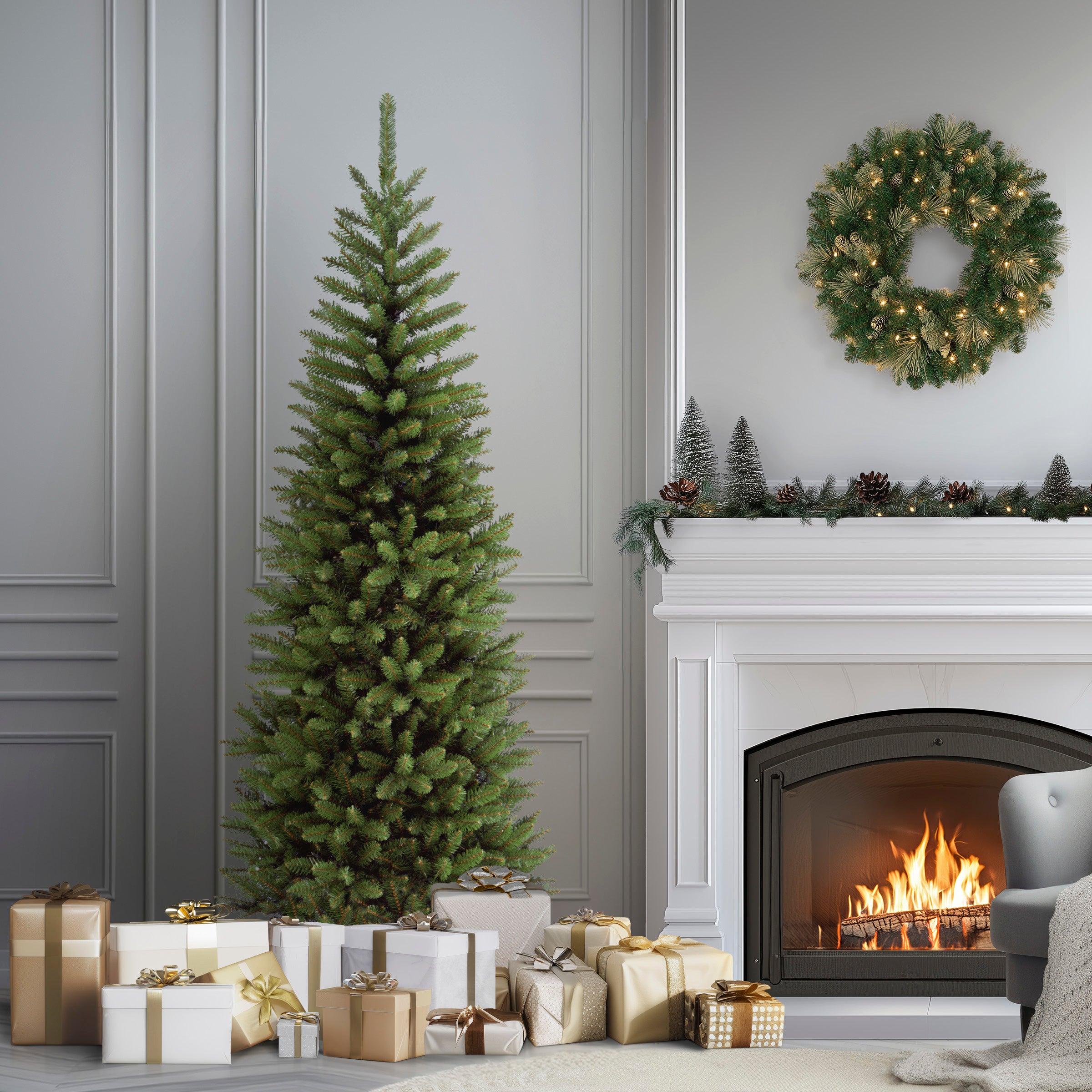 National Tree Company Kingswood Fir Tree - Thumbnail 5