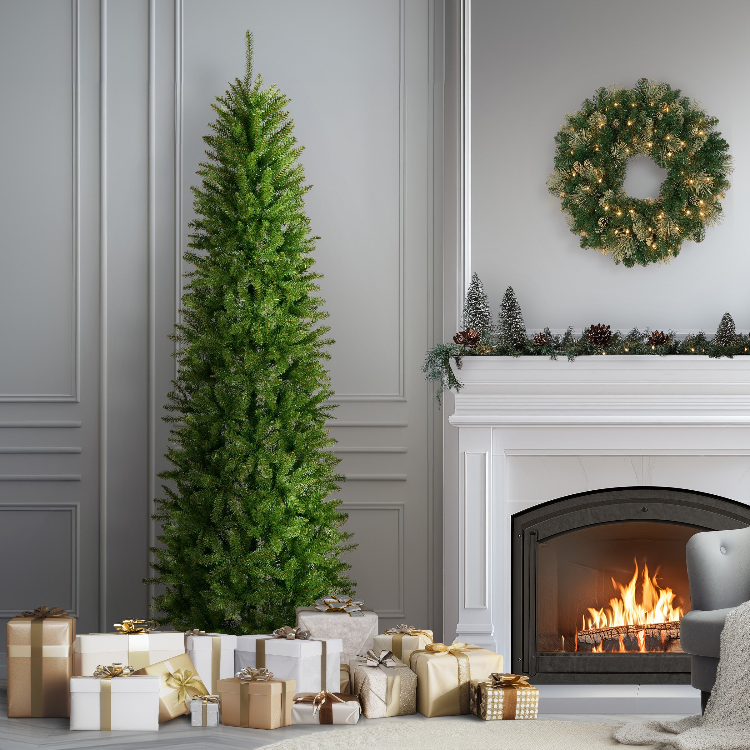 National Tree Company Kingswood Fir Artificial Christmas Tree - Thumbnail 4