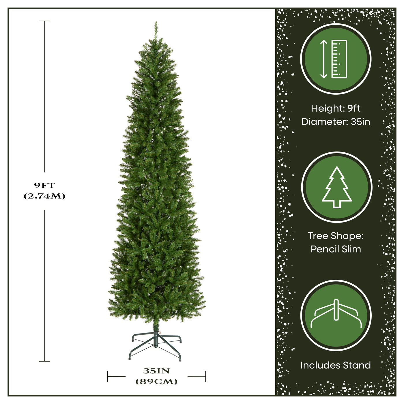 9 ft. Kingswood Fir Pencil Tree - National Tree Company