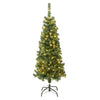 4.5 ft. Pre-lit Linden Spruce Wrapped Tree with Warm White LED Lights - National Tree Company