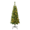 4.5 ft. Pre-lit Linden Spruce Wrapped Tree with Warm White LED Lights, Plug-In - National Tree Company