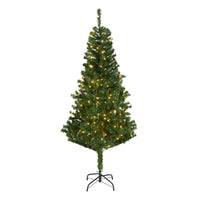 6 ft. Pre-Lit Linden Spruce Tree with Warm White LED Lights - National Tree Company
