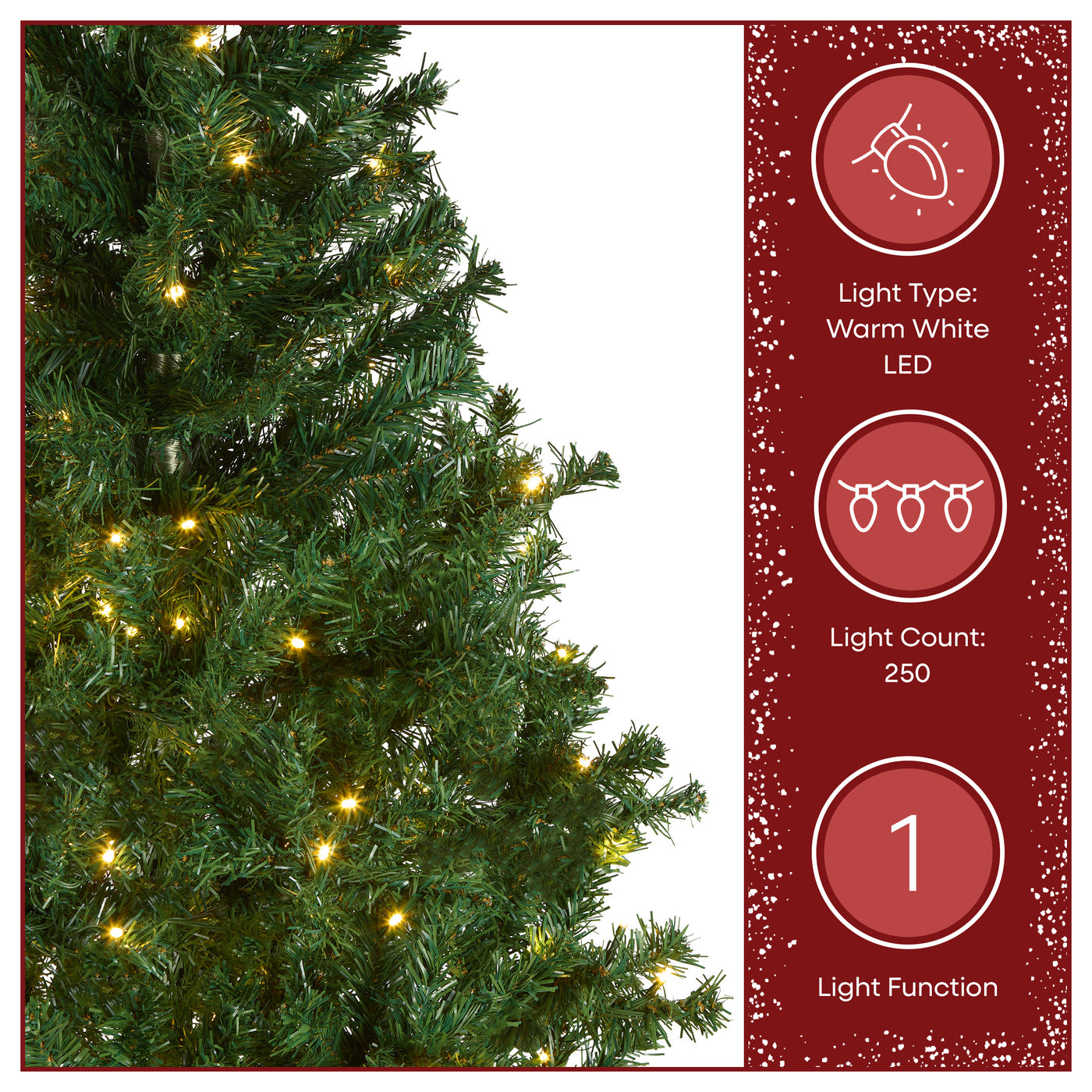 6 ft. Pre-Lit Linden Spruce Tree with Warm White LED Lights - National Tree Company