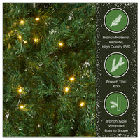6 ft. Pre-Lit Linden Spruce Tree with Warm White LED Lights - National Tree Company