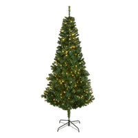 7.5 ft. Pre-Lit Linden Spruce Tree with Warm White LED Lights - National Tree Company