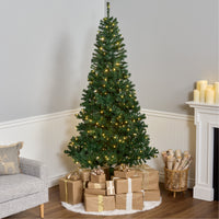 7.5 ft. Pre-Lit Linden Spruce Tree with Warm White LED Lights - National Tree Company