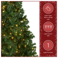 7.5 ft. Pre-Lit Linden Spruce Tree with Warm White LED Lights - National Tree Company