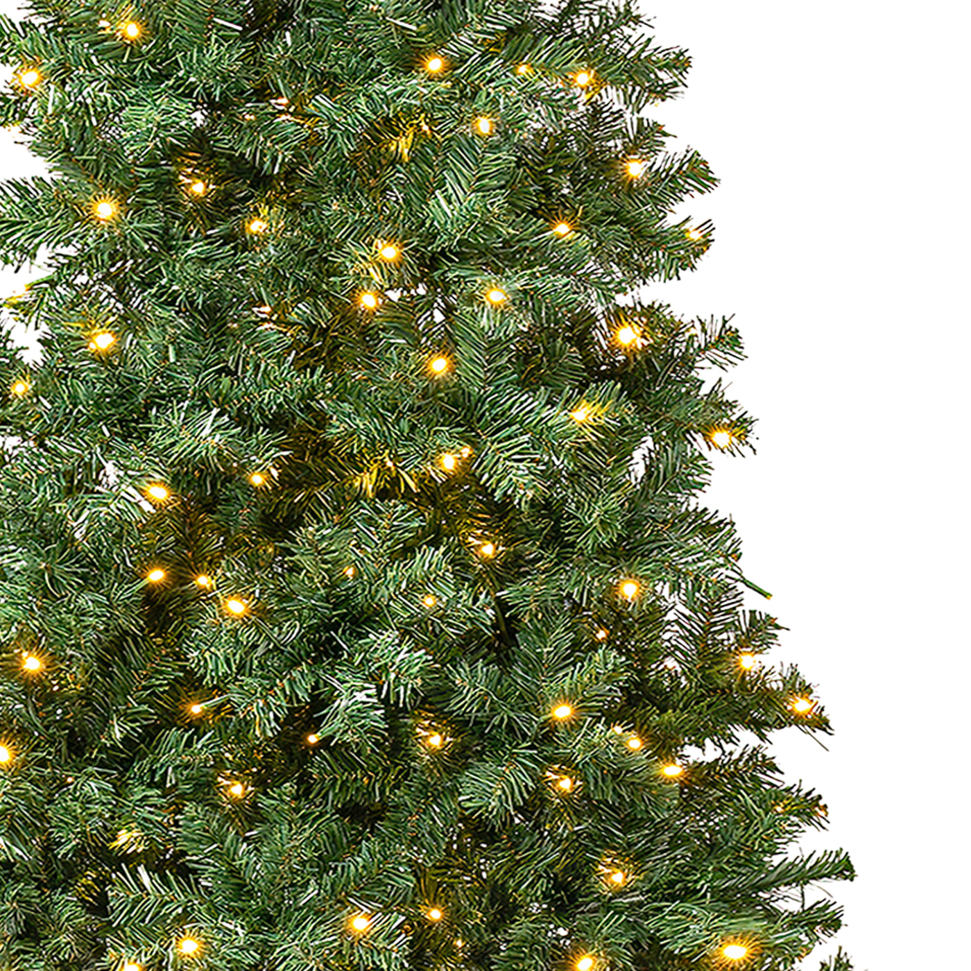 7.5 ft. Pre-Lit Linden Spruce Slim Tree with LED Lights - National Tree Company