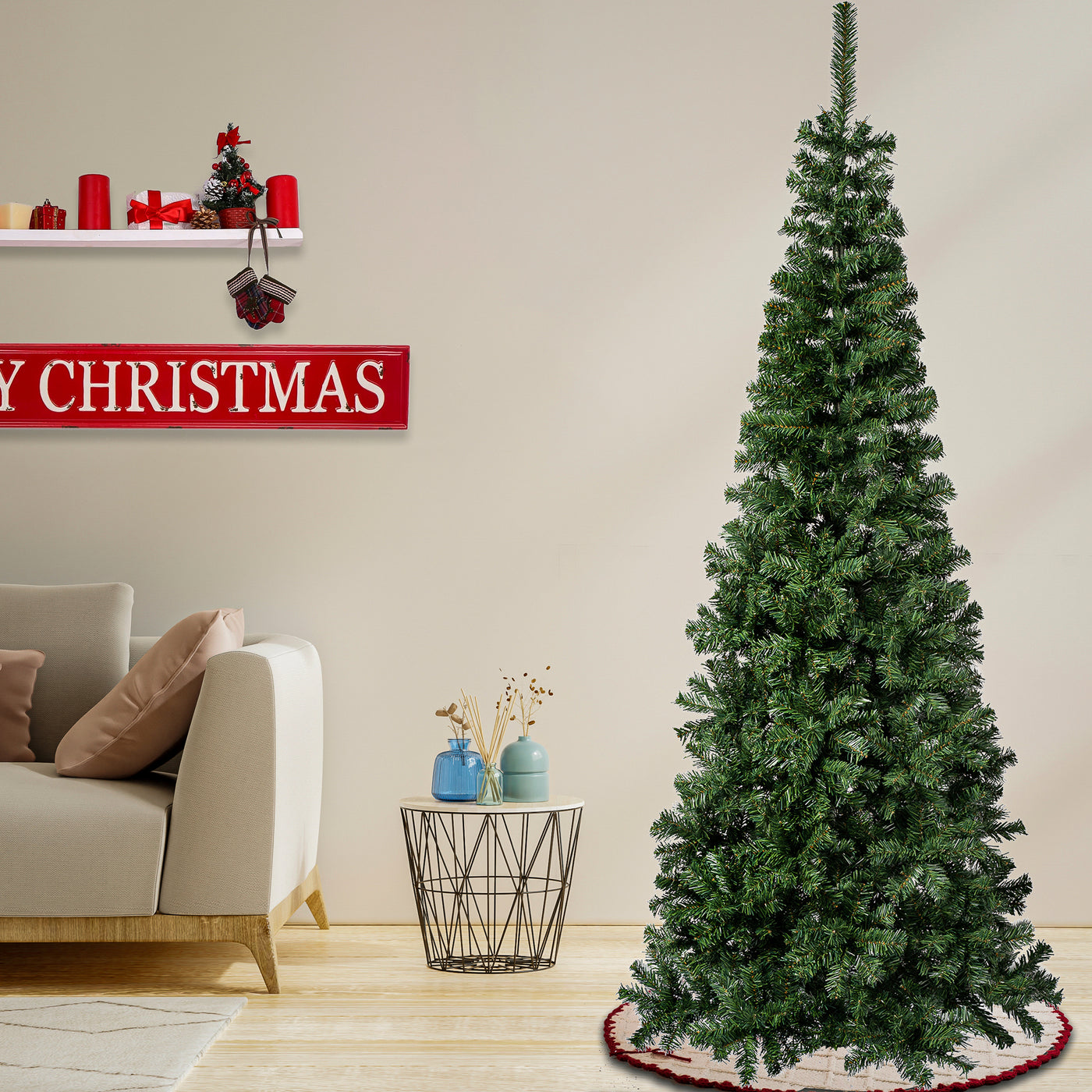 7.5 ft. Linden Spruce Slim Tree - National Tree Company