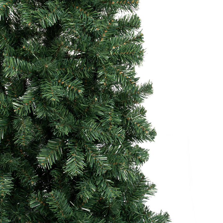 First Traditions Artificial  Linden Spruce Wrapped Christmas Tree, Fire Resistant and Hypoallergenic, 7.5 ft