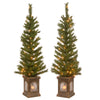 4 ft. Pre-Lit Leigh Valley Tree Set with Clear Lights, Plug-In - National Tree Company