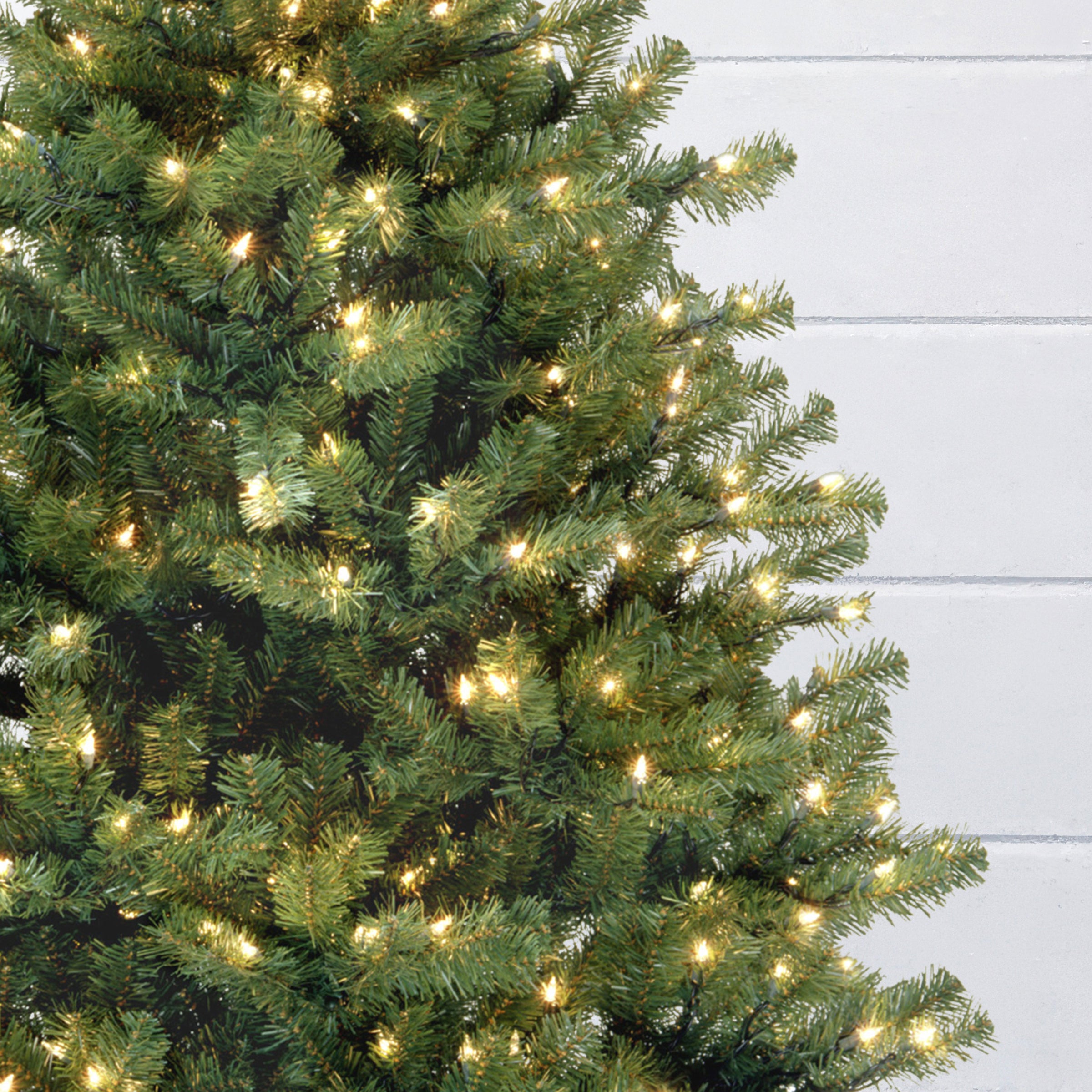 7 ft. Pre-Lit Tinsel Collection Black Tree with Clear Lights, Plug