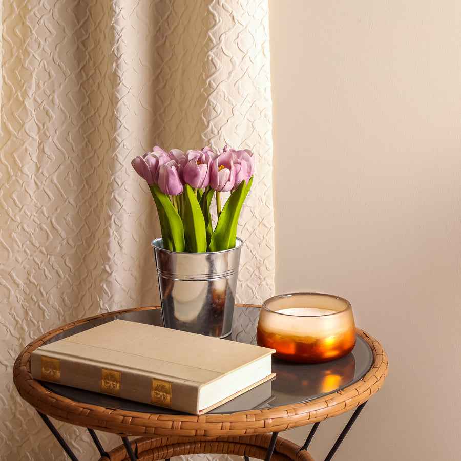 9 in. Spring Mauve Tulip Bouquet