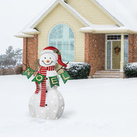 37" Pre-Lit Snowman with NOEL Sign - National Tree Company