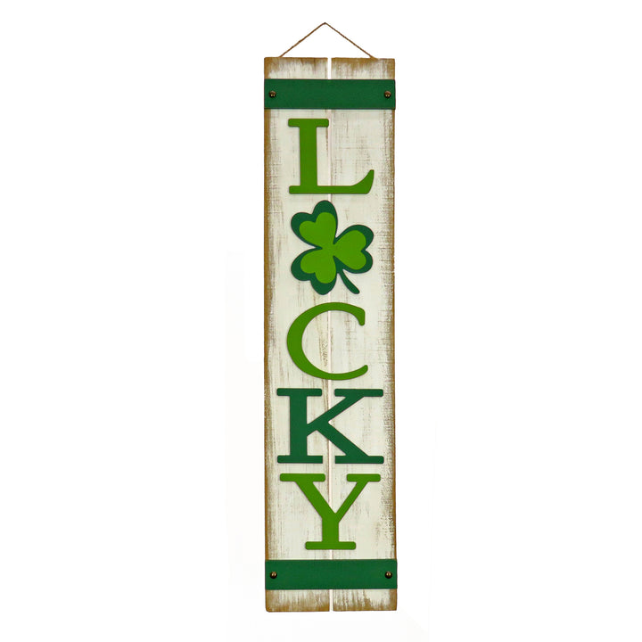 Lucky Wooden Sign, Green, Saint Patrick's Day Collection