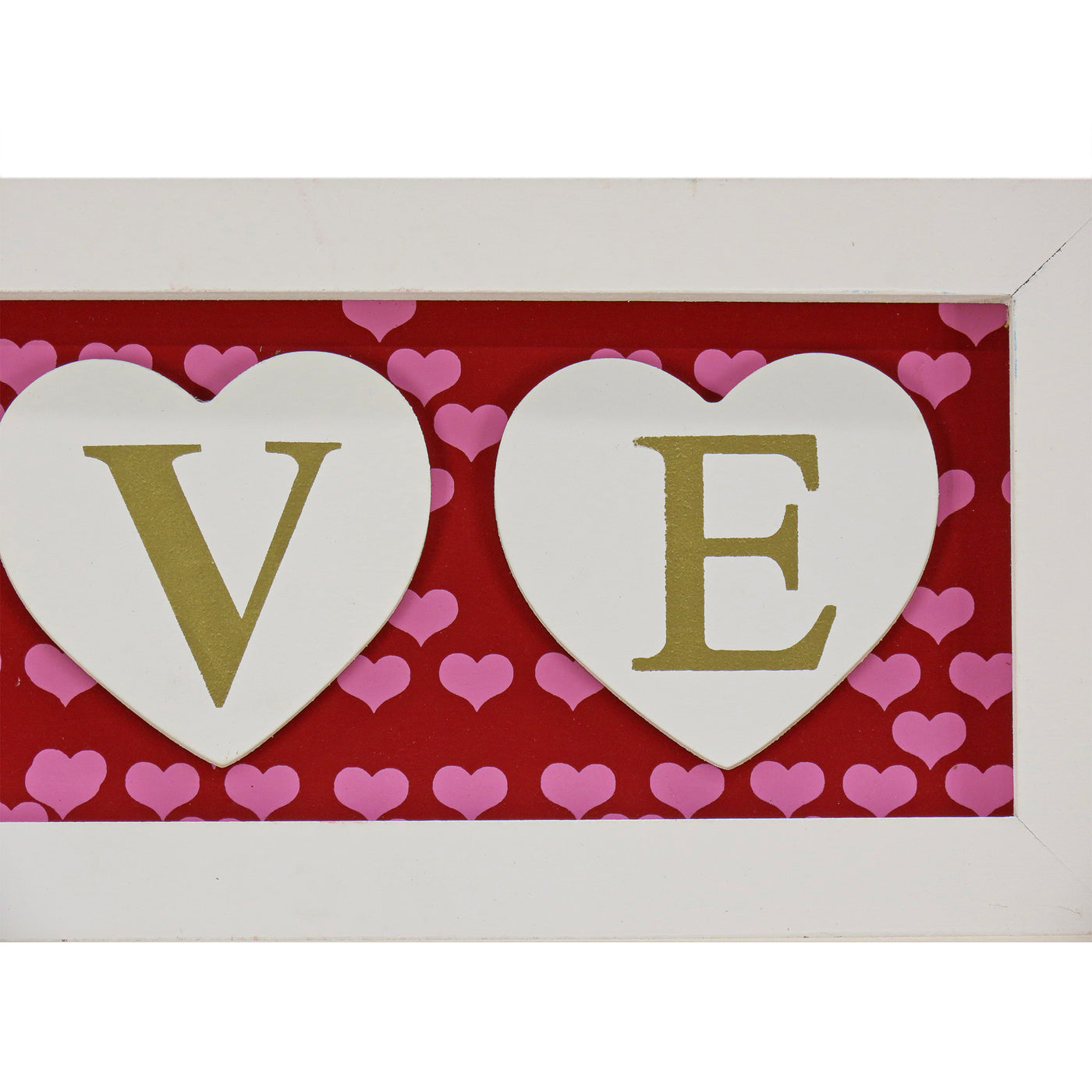 Valentine's 'LOVE' Hanging Wall Decoration, Red, Valentine's Day Collection, 16 Inches - National Tree Company