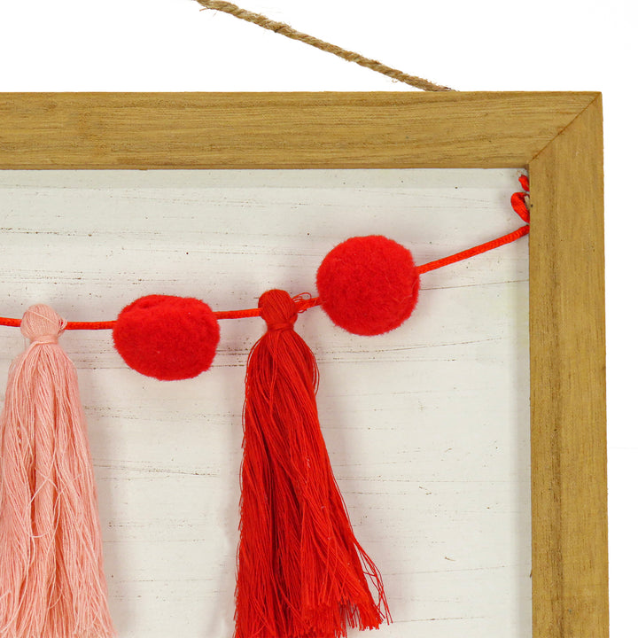 Valentine's 'Follow Your Heart' Hanging Wall Decoration, Red, Valentine's Day Collection, 13 Inches